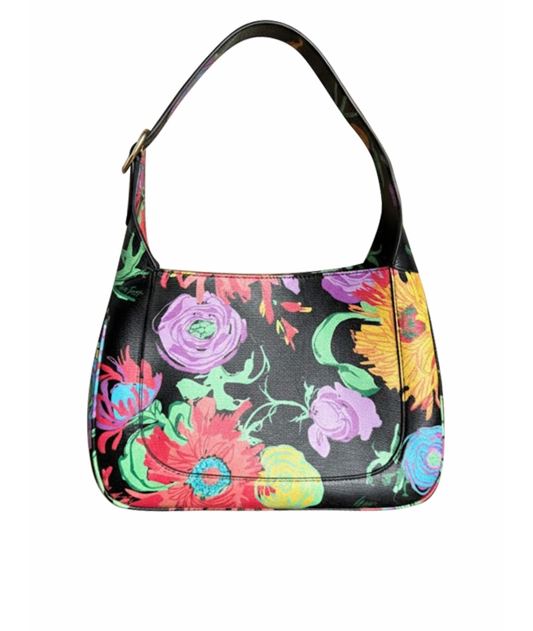 GUCCI Черная кожаная сумка через плечо, фото 1