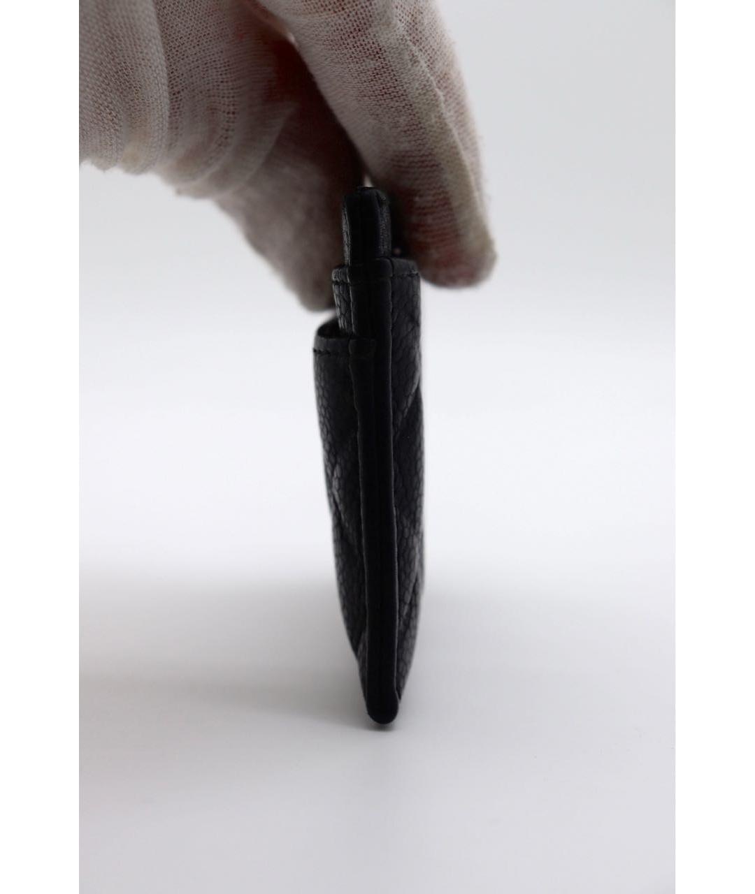 CHANEL Черный кожаный кардхолдер, фото 3