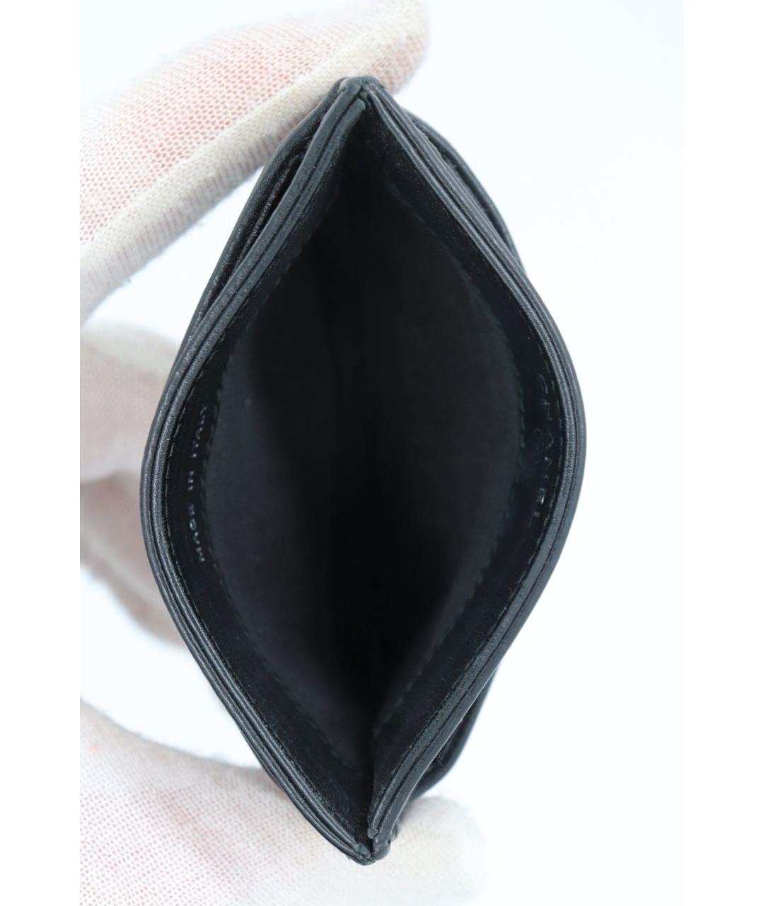 CHANEL Черный кожаный кардхолдер, фото 6