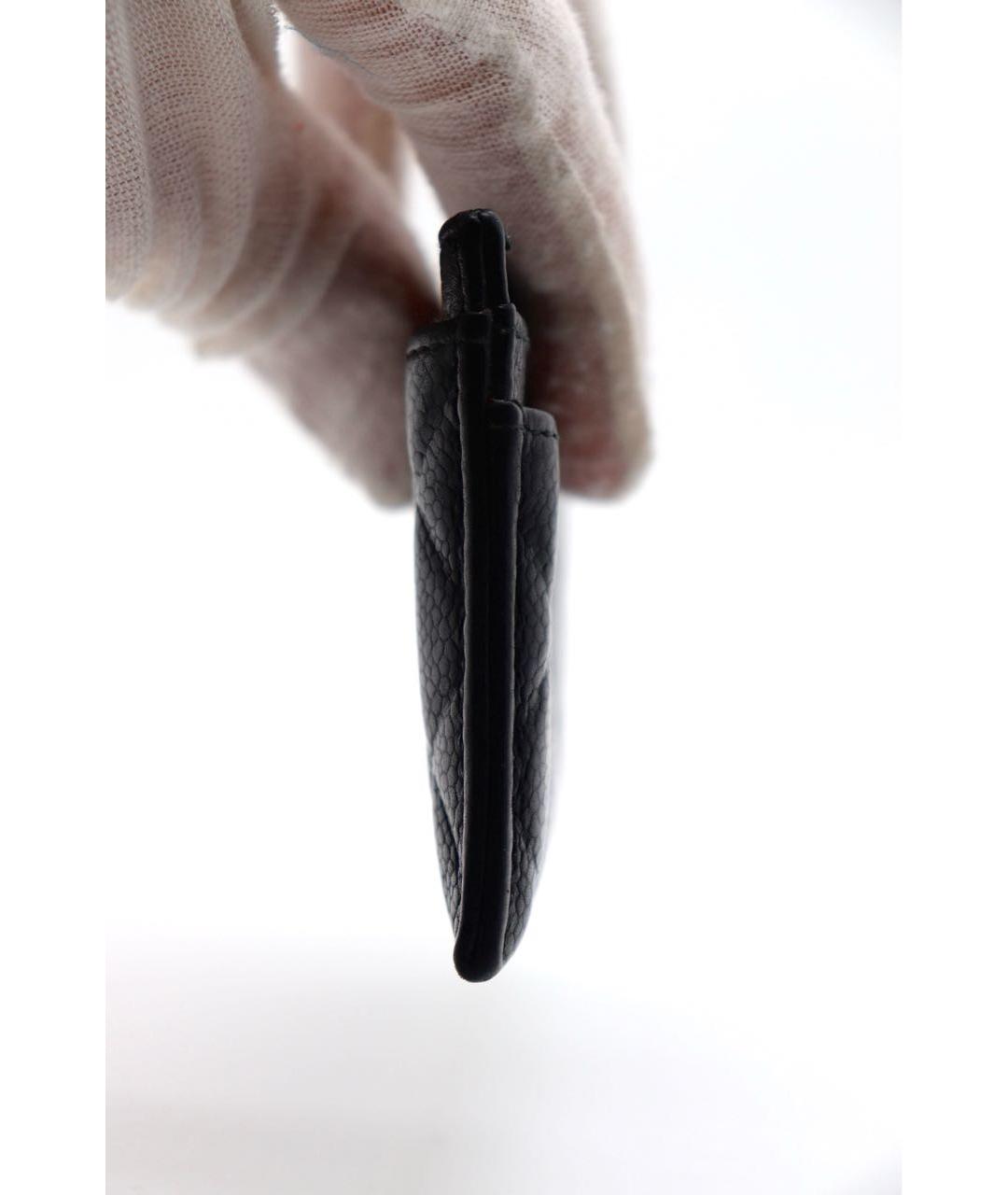 CHANEL Черный кожаный кардхолдер, фото 5