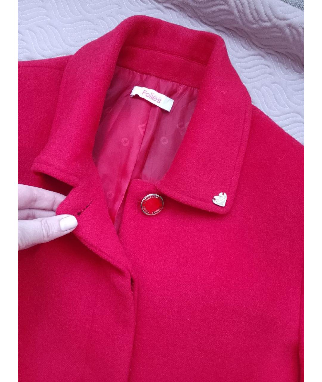 BLUGIRL Красное шерстяное пальто, фото 2