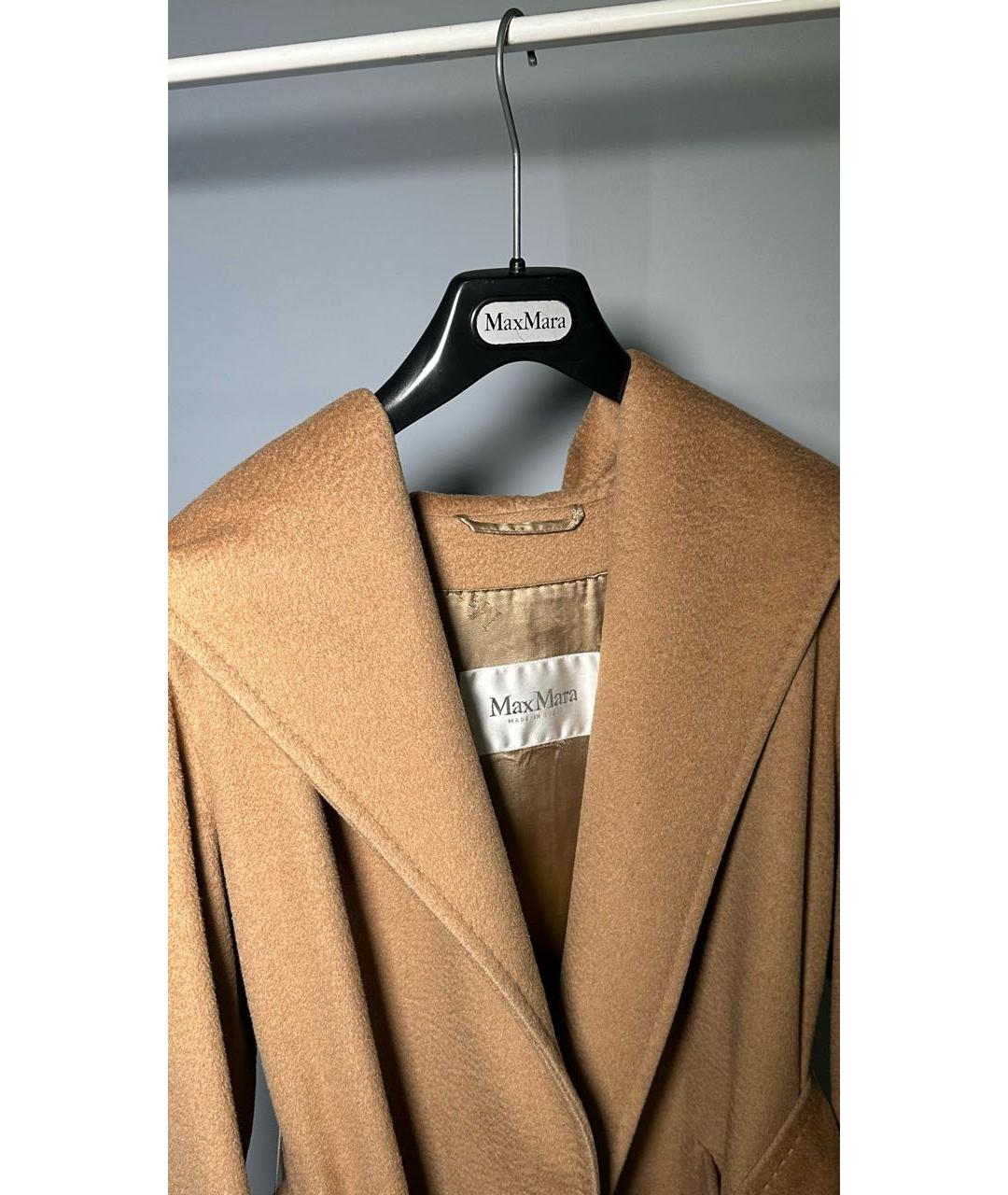 MAX MARA Бежевое шерстяное пальто, фото 2