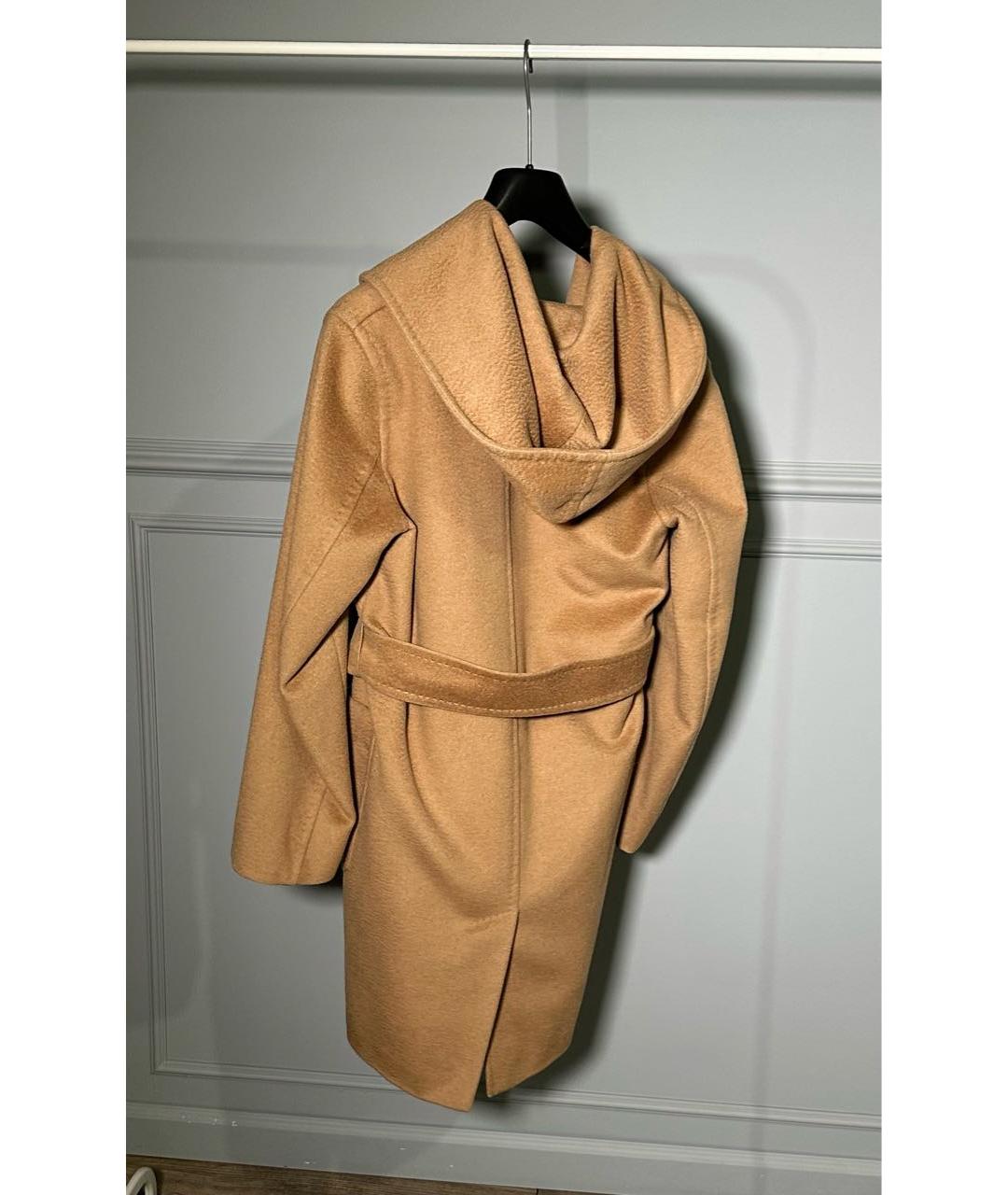 MAX MARA Бежевое шерстяное пальто, фото 3