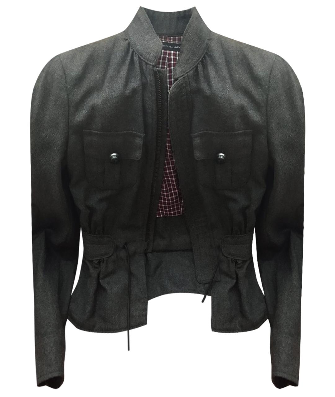 DSQUARED2 Серый шерстяной жакет/пиджак, фото 1