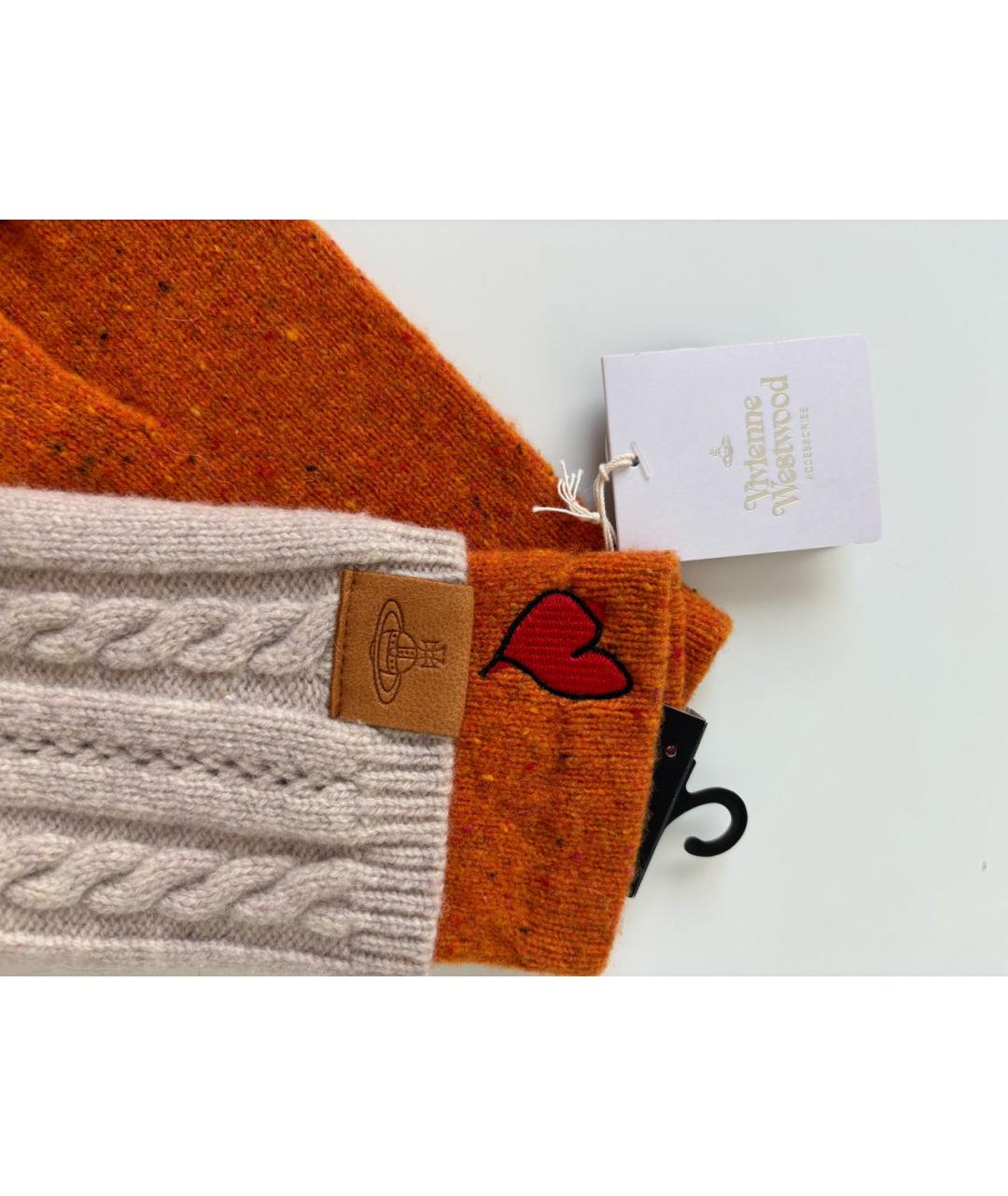 VIVIENNE WESTWOOD Мульти шерстяные митенки, фото 3