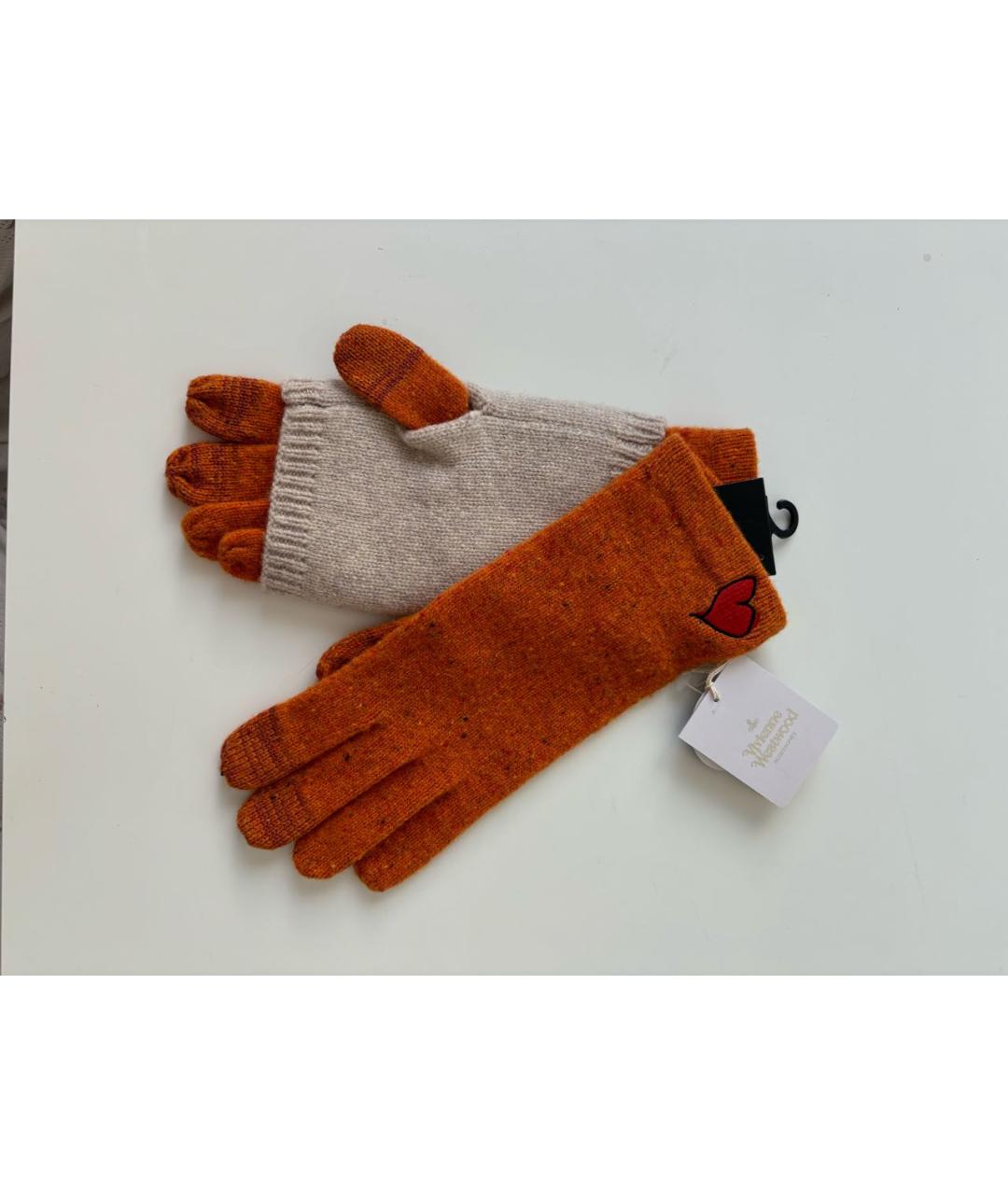 VIVIENNE WESTWOOD Мульти шерстяные митенки, фото 2