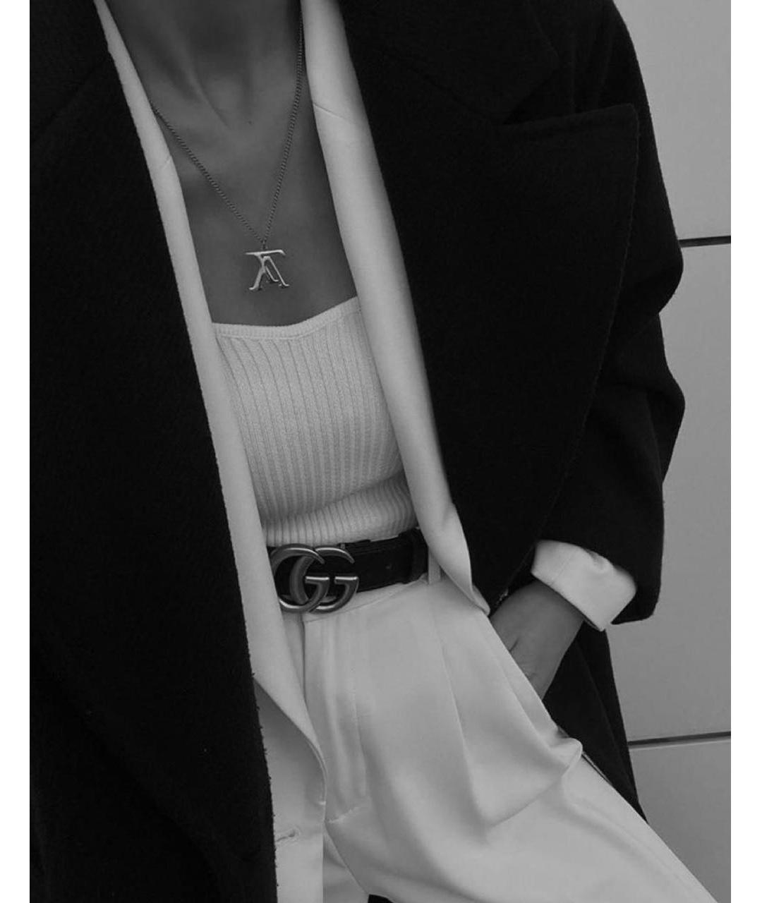 GUCCI Черный кожаный ремень, фото 4