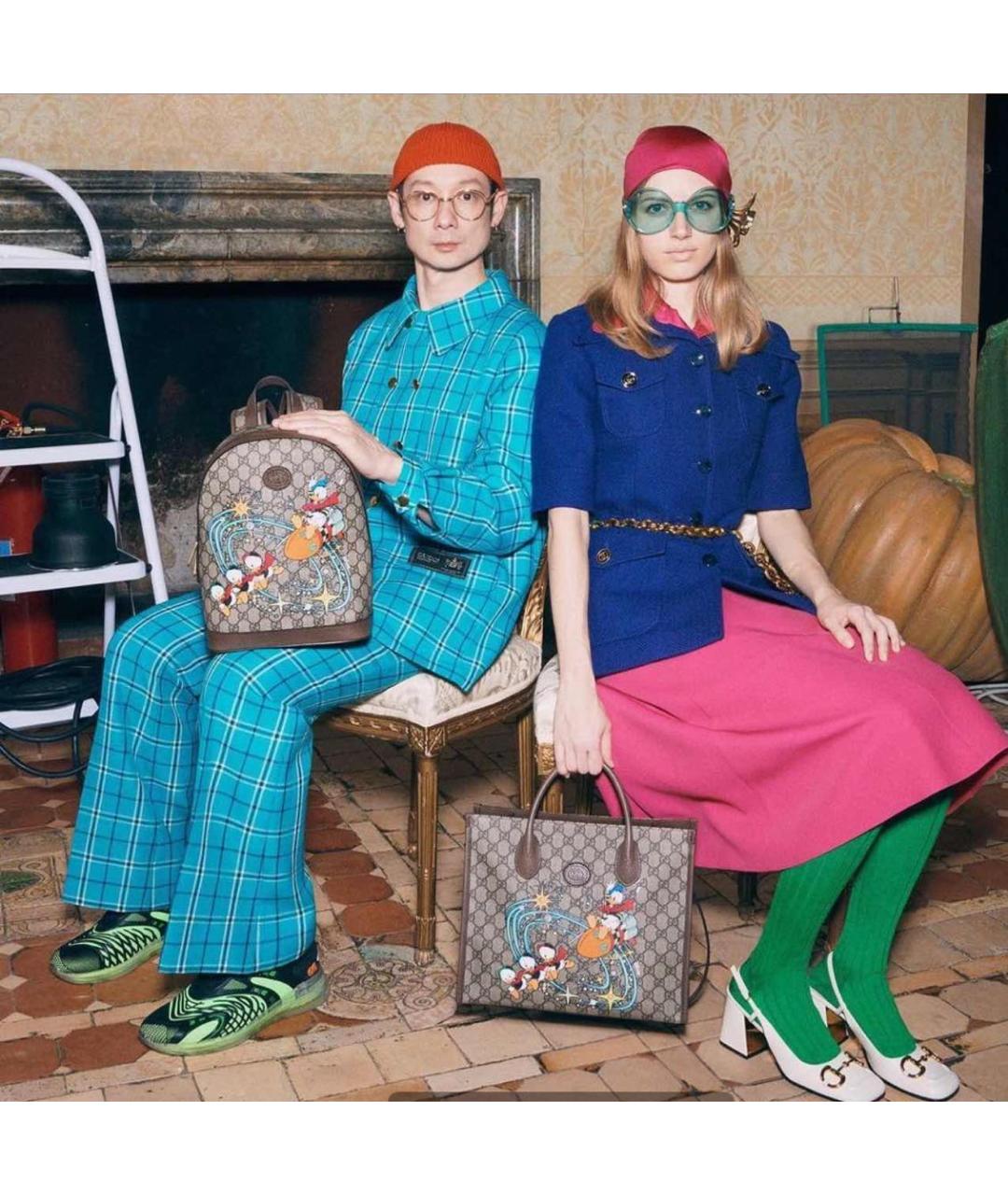 GUCCI Оранжевая кожаная сумка через плечо, фото 5