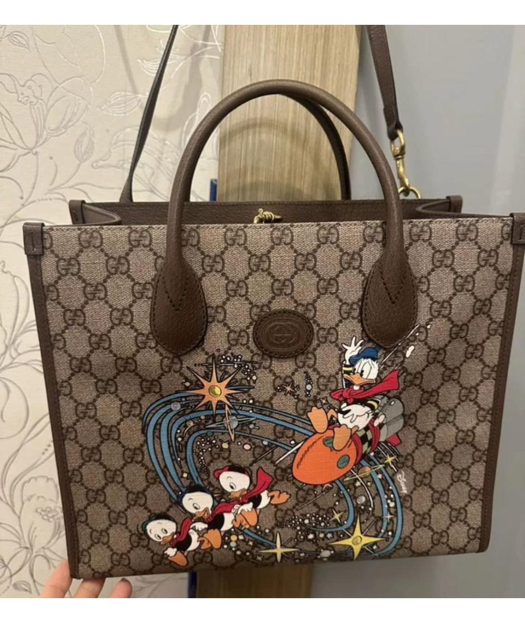 GUCCI Оранжевая кожаная сумка через плечо, фото 3