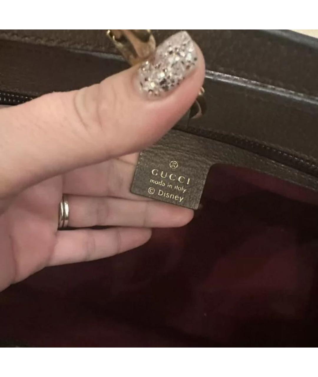 GUCCI Оранжевая кожаная сумка через плечо, фото 7