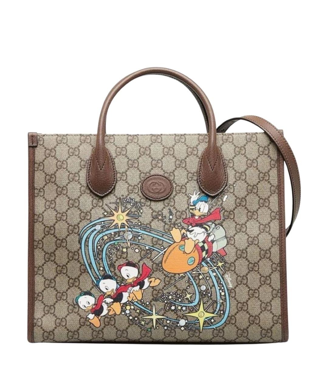 GUCCI Оранжевая кожаная сумка через плечо, фото 1