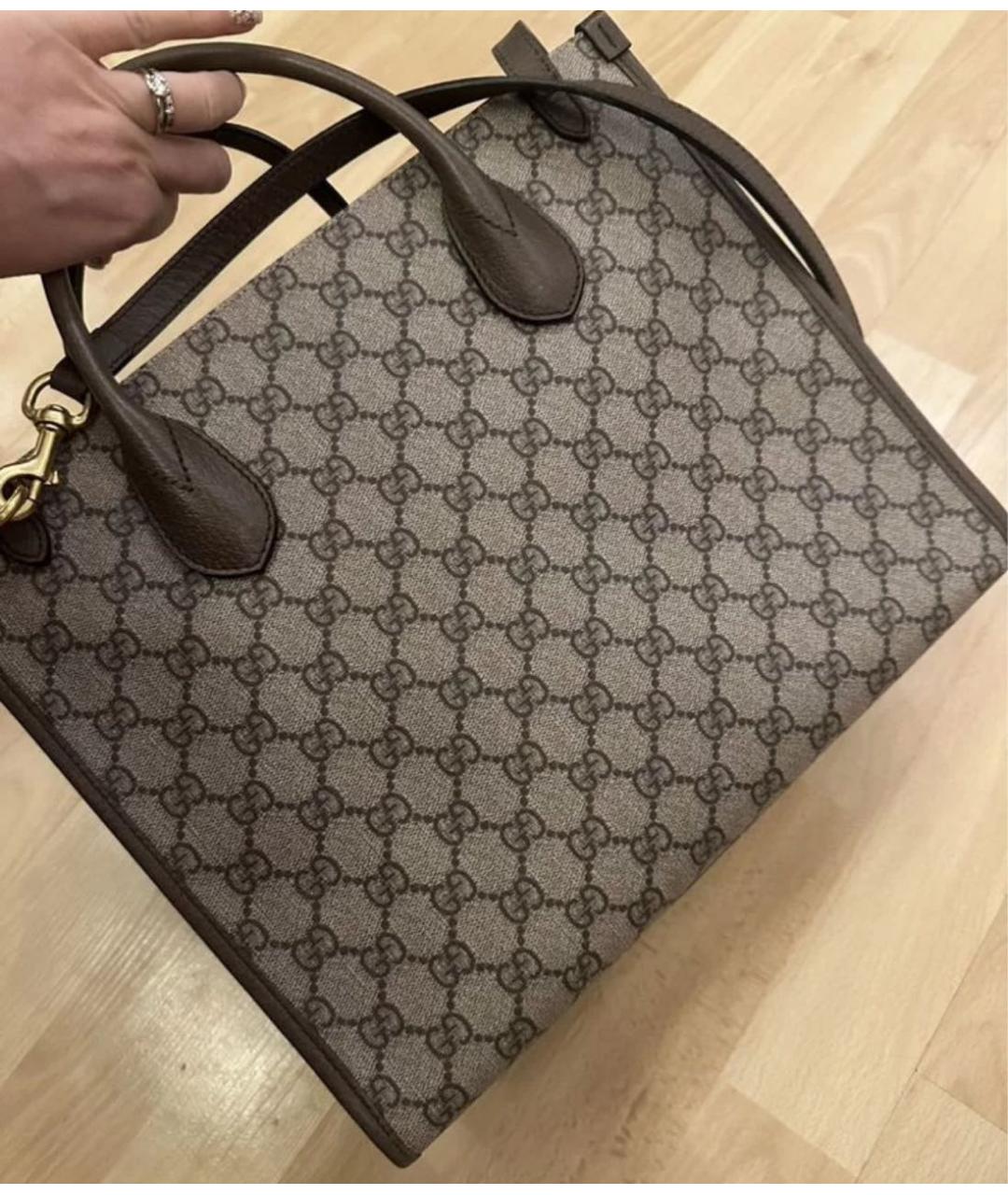 GUCCI Оранжевая кожаная сумка через плечо, фото 6