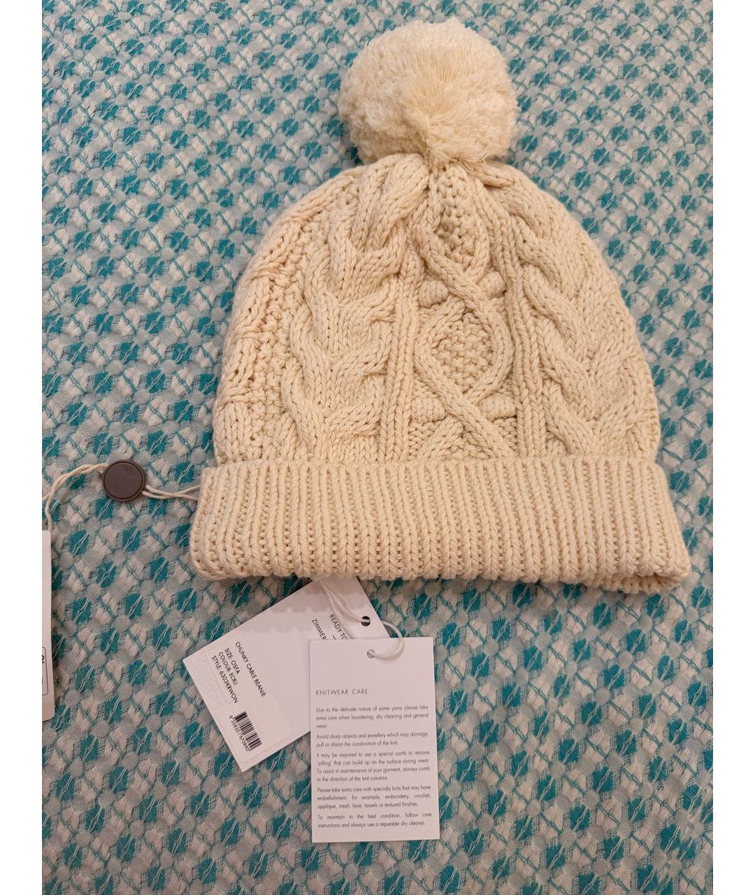 ZIMMERMANN Белая хлопковая шапка, фото 6