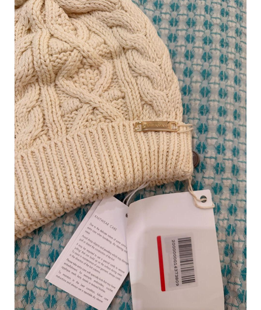 ZIMMERMANN Белая хлопковая шапка, фото 3