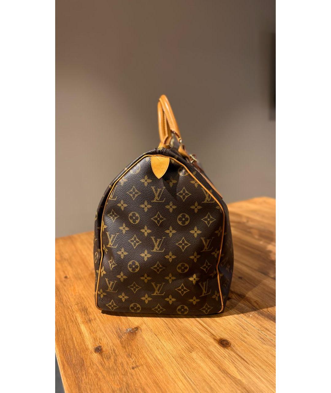 LOUIS VUITTON Коричневая кожаная дорожная/спортивная сумка, фото 2