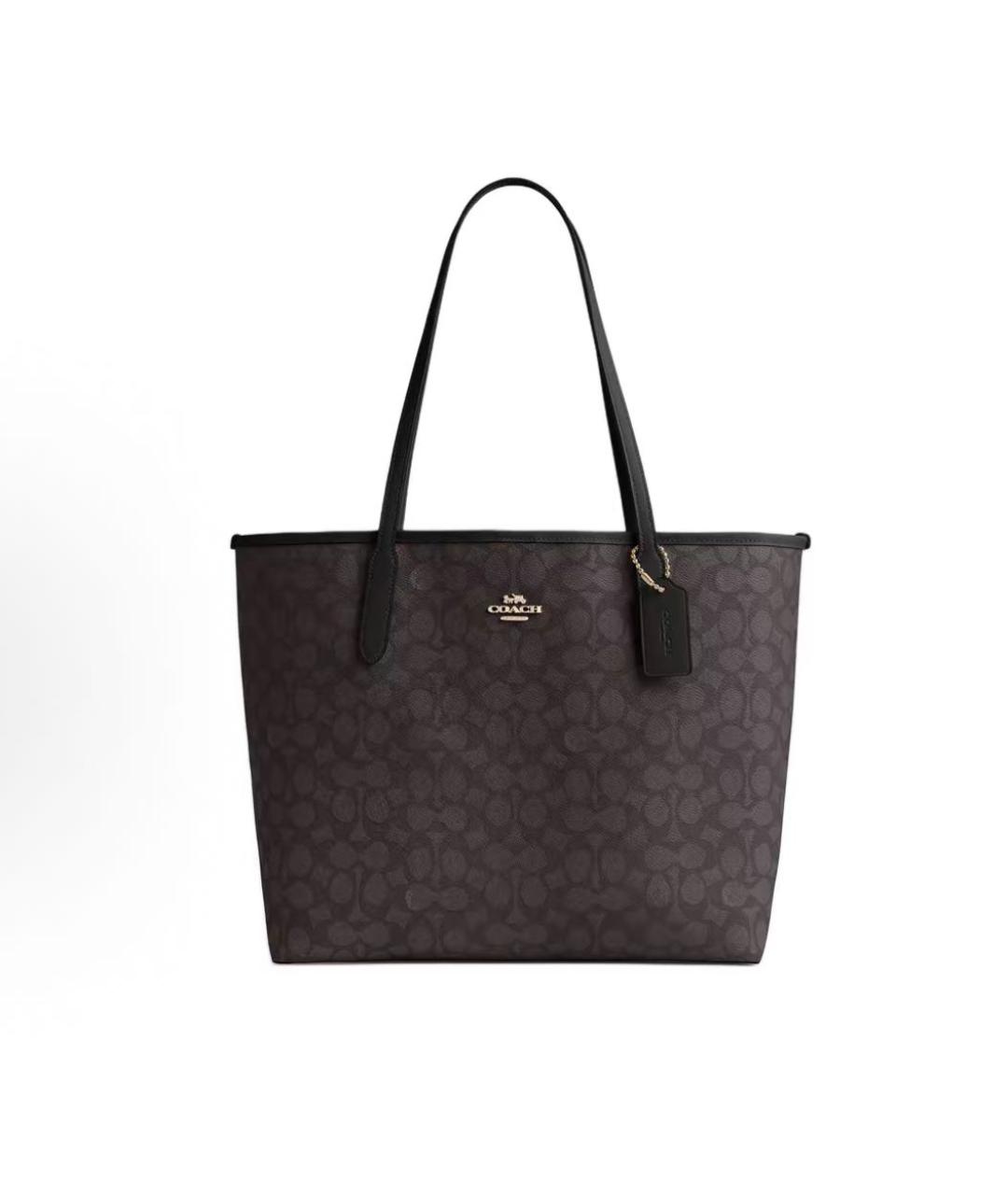 COACH Коричневая сумка тоут, фото 7