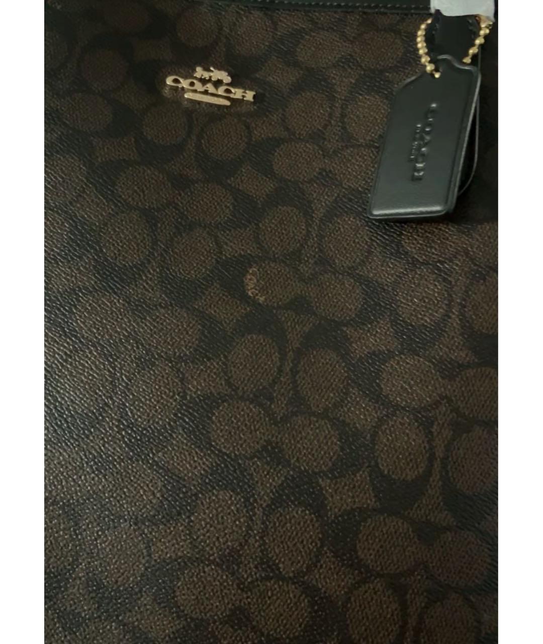 COACH Коричневая сумка тоут, фото 5