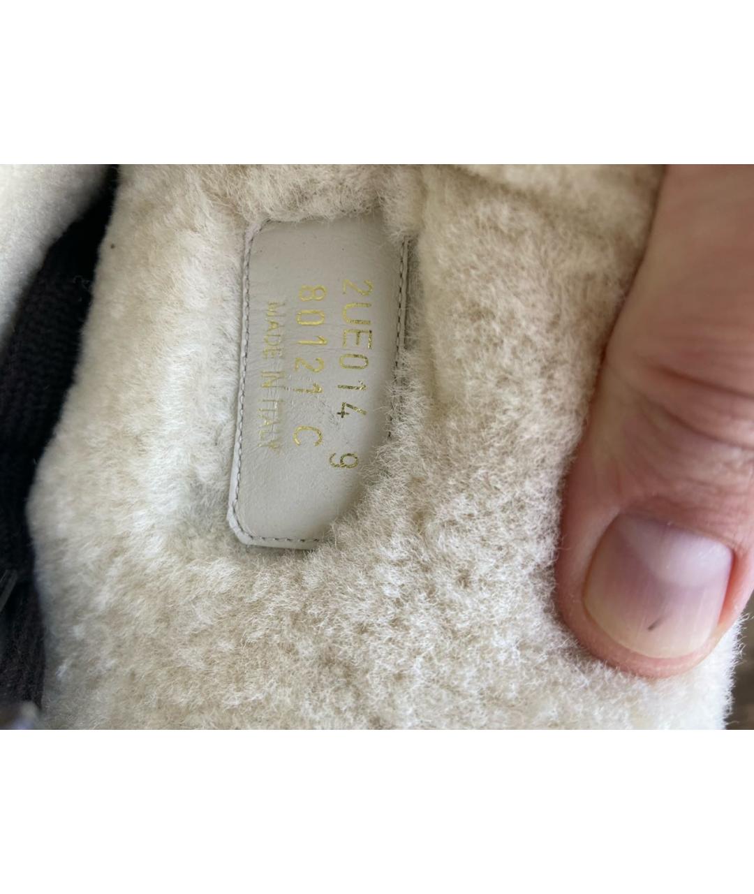 PRADA Коричневые кожаные высокие ботинки, фото 6