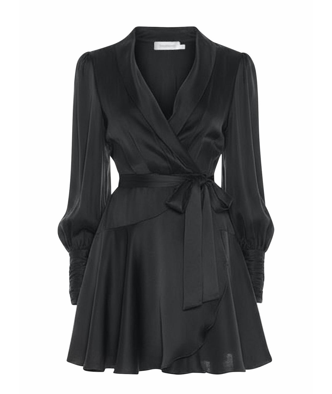 ZIMMERMANN Черное шелковое вечернее платье, фото 1