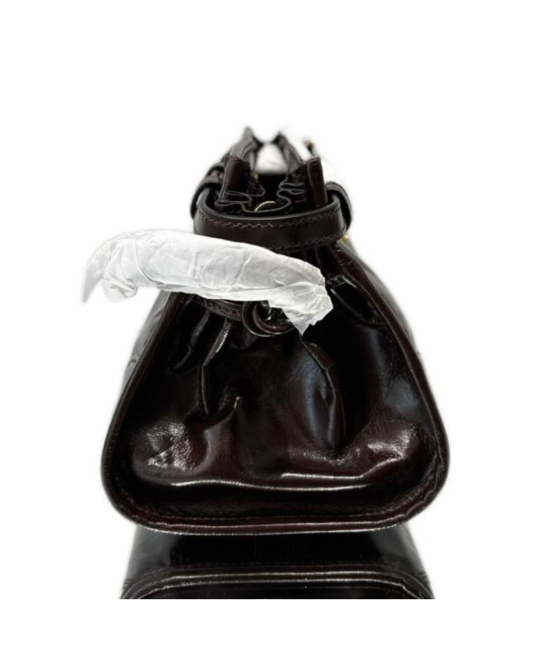 PRADA Коричневая кожаная сумка через плечо, фото 4