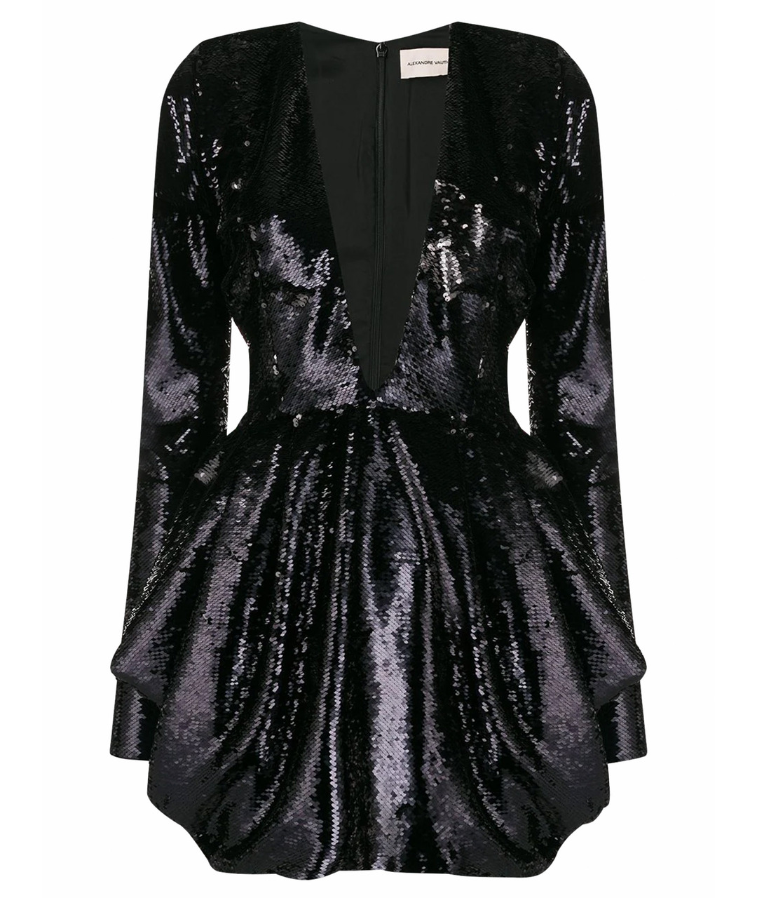 ALEXANDRE VAUTHIER Черное вискозное вечернее платье, фото 1