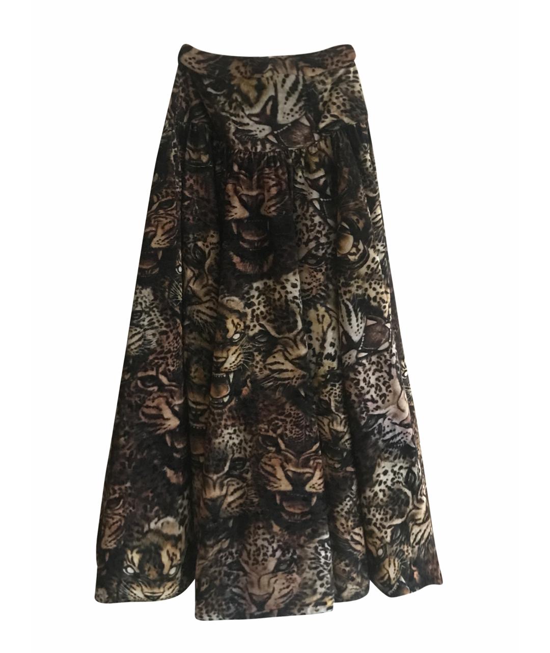 ROBERTO CAVALLI Мульти полиамидовая юбка макси, фото 1
