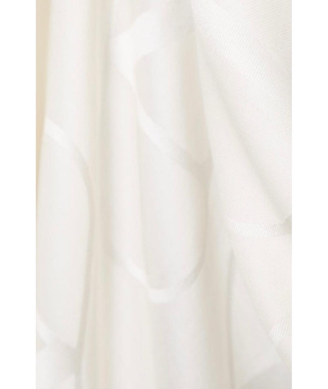 VALENTINO Бежевый шелковый платок, фото 2