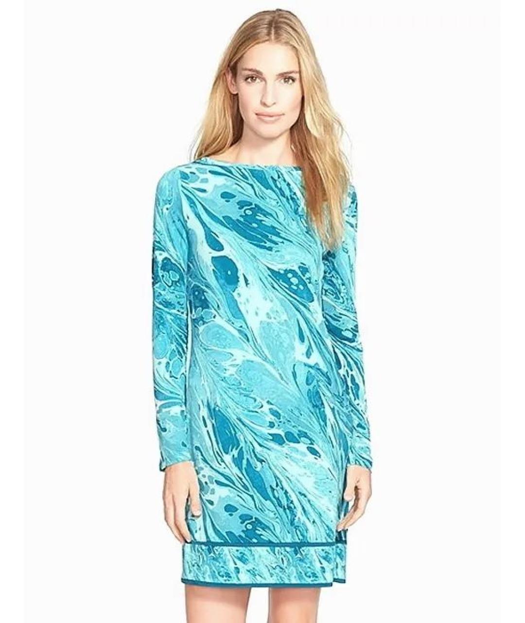 MICHAEL KORS Голубое повседневное платье, фото 7