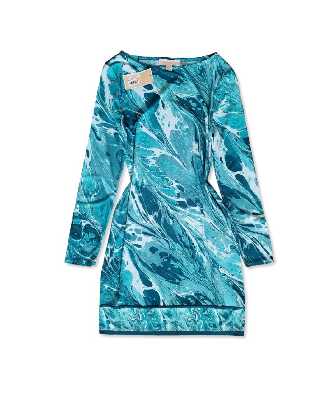 MICHAEL KORS Голубое повседневное платье, фото 8