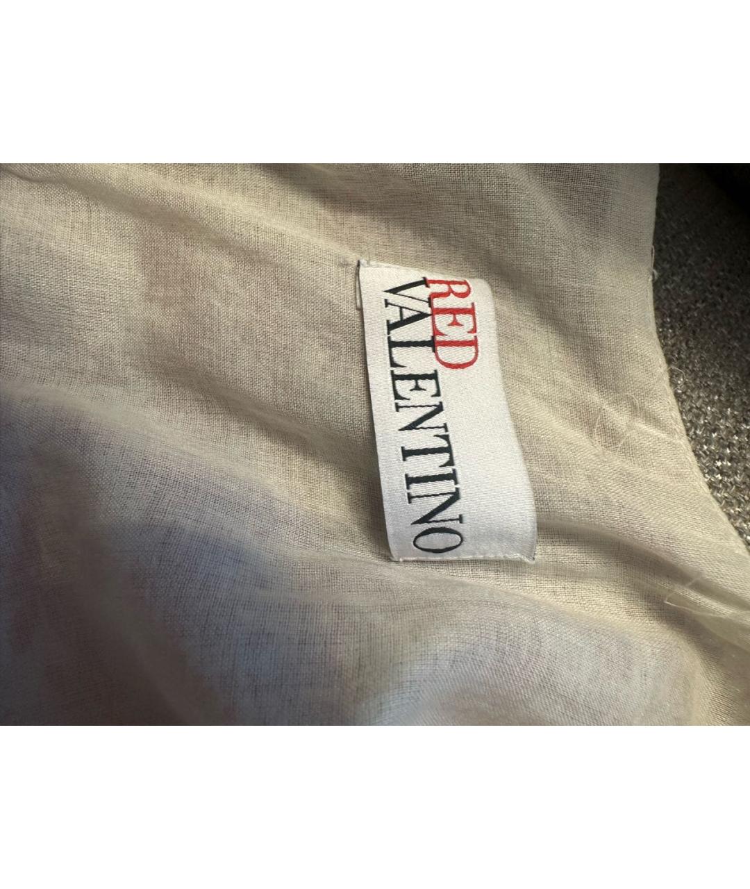 RED VALENTINO Коралловое хлопковое платье, фото 3