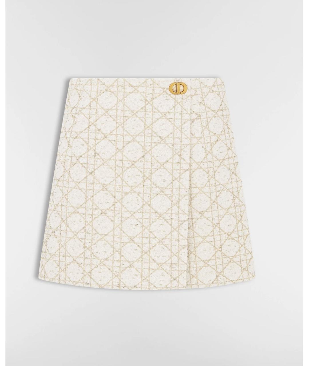 CHRISTIAN DIOR Золотые шерстяные шорты, фото 5