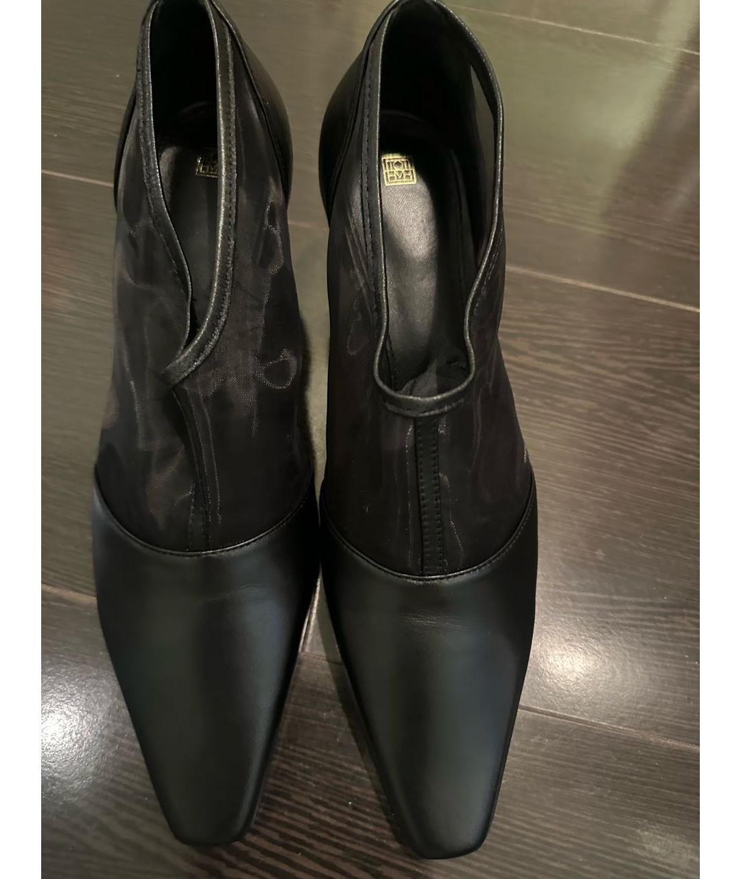 TOTEME Черные кожаные туфли, фото 5