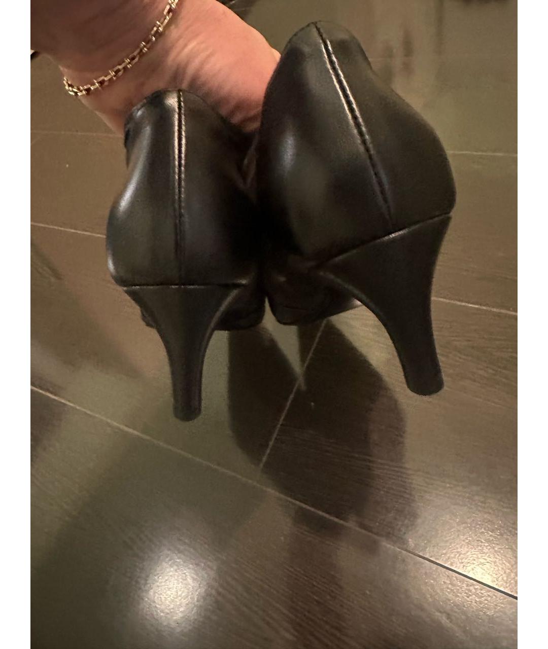 TOTEME Черные кожаные туфли, фото 4