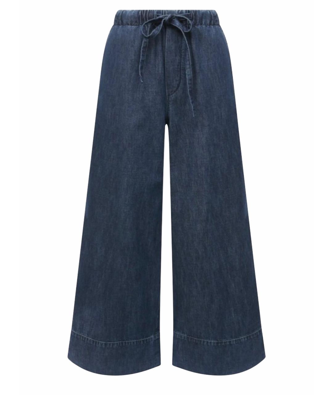 VALENTINO Синие хлопковые джинсы клеш, фото 1