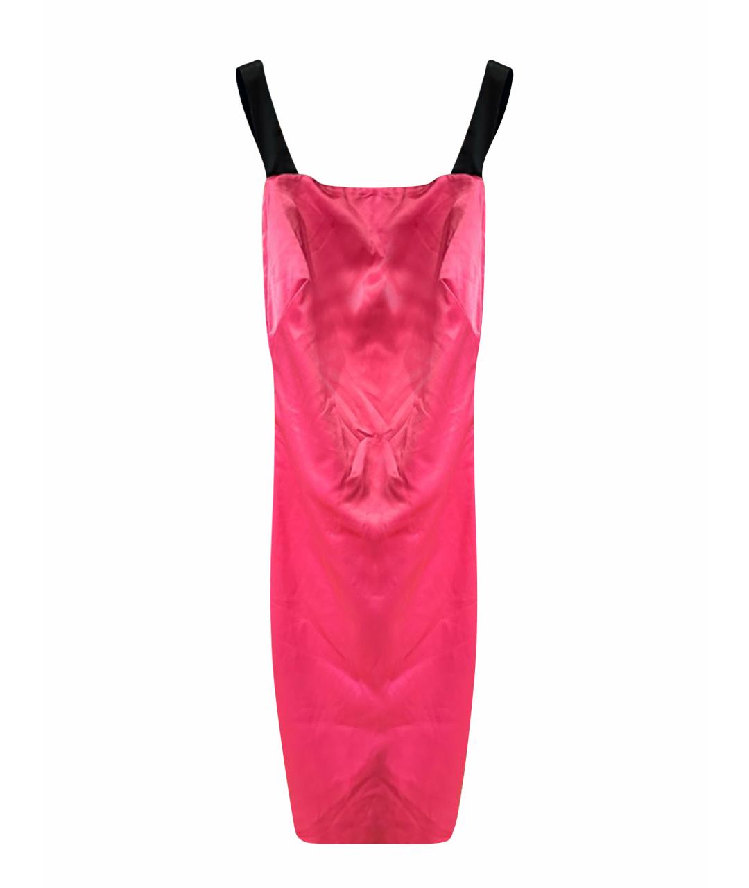JUST CAVALLI Фуксия коктейльное платье, фото 1