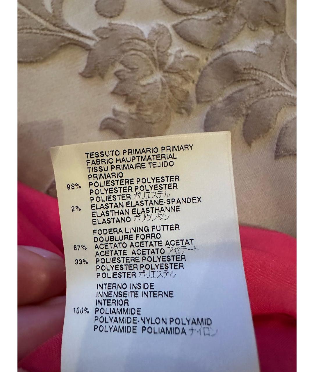 JUST CAVALLI Фуксия коктейльное платье, фото 5