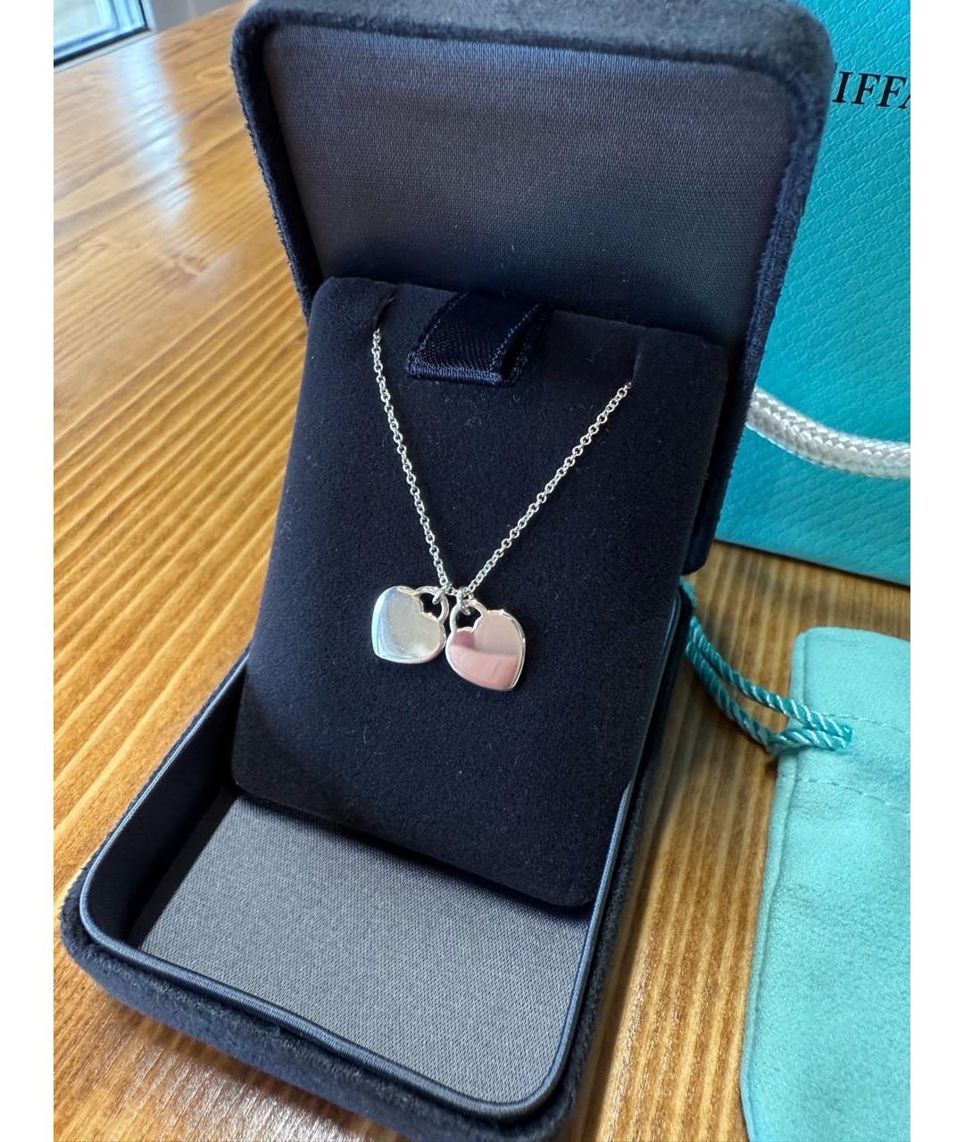 TIFFANY&CO Бирюзовая серебряная подвеска, фото 4