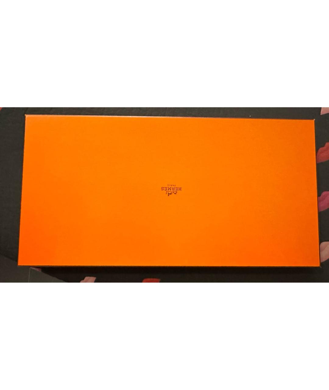 HERMES Бежевый кашемировый платок, фото 4