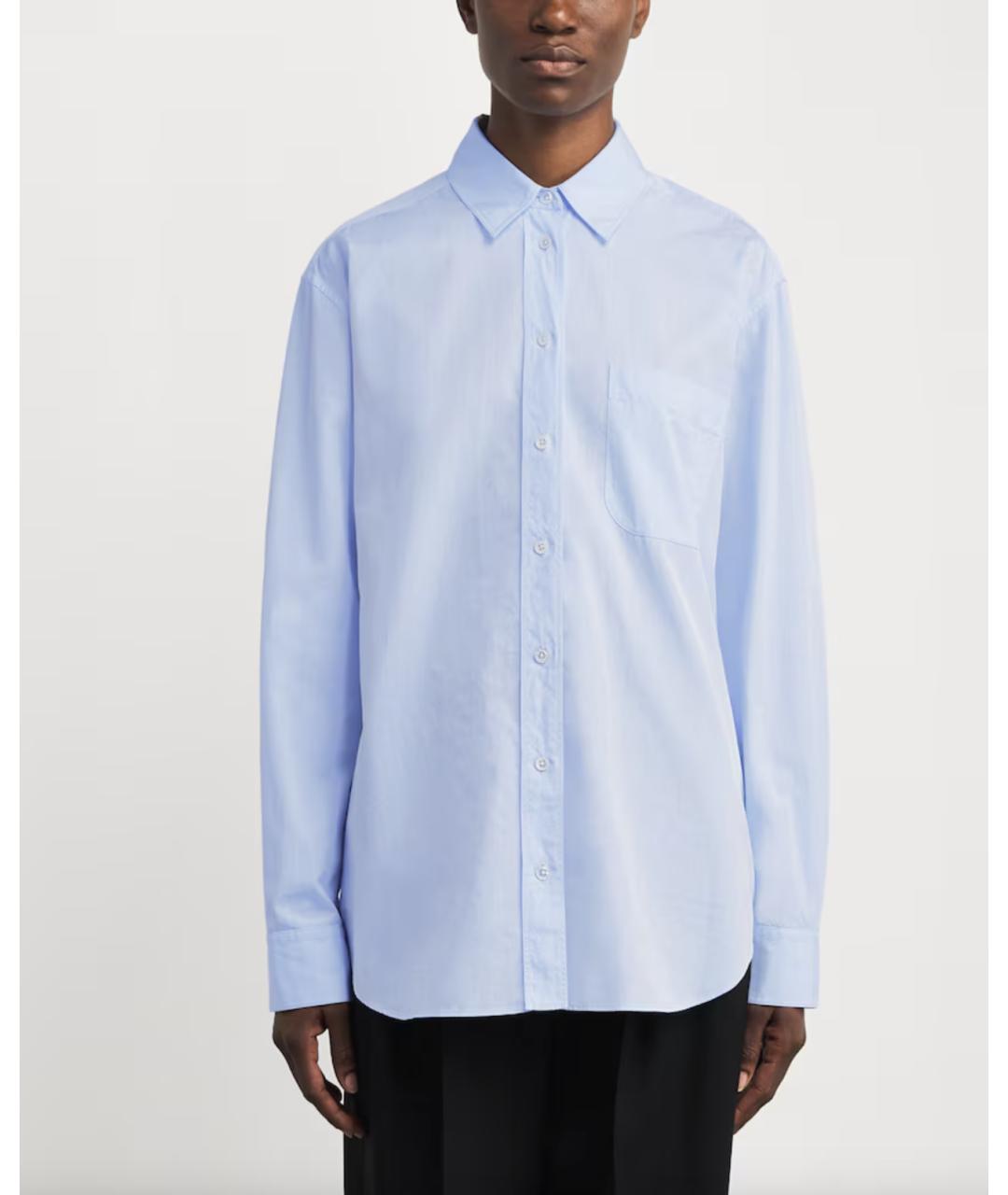 THE ROW Голубая хлопковая рубашка, фото 3