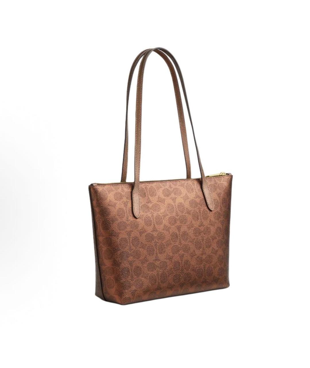 COACH Коричневая сумка тоут, фото 3