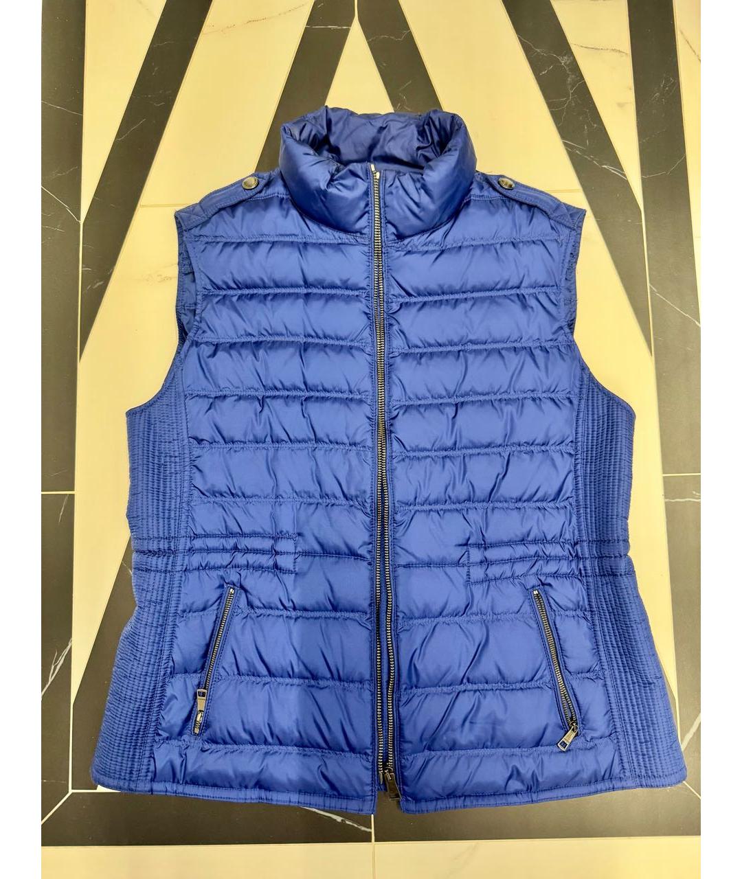 BURBERRY Синий полиамидовый жилет, фото 6