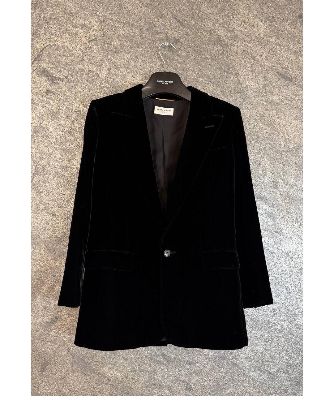 SAINT LAURENT Черный хлопковый жилет, фото 9