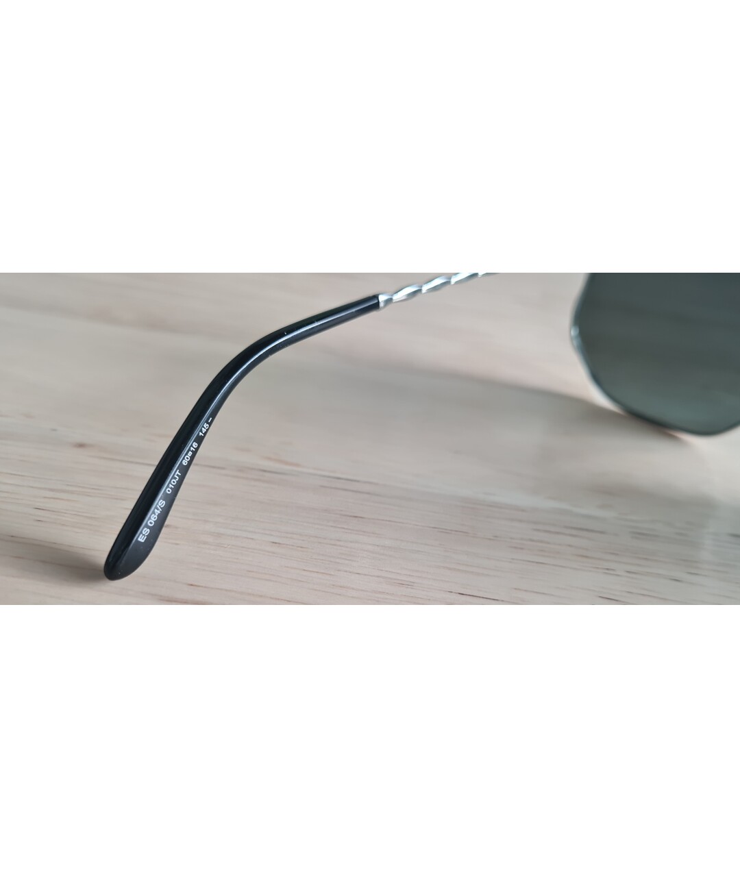 ELIE SAAB Серебряные металлические солнцезащитные очки, фото 5