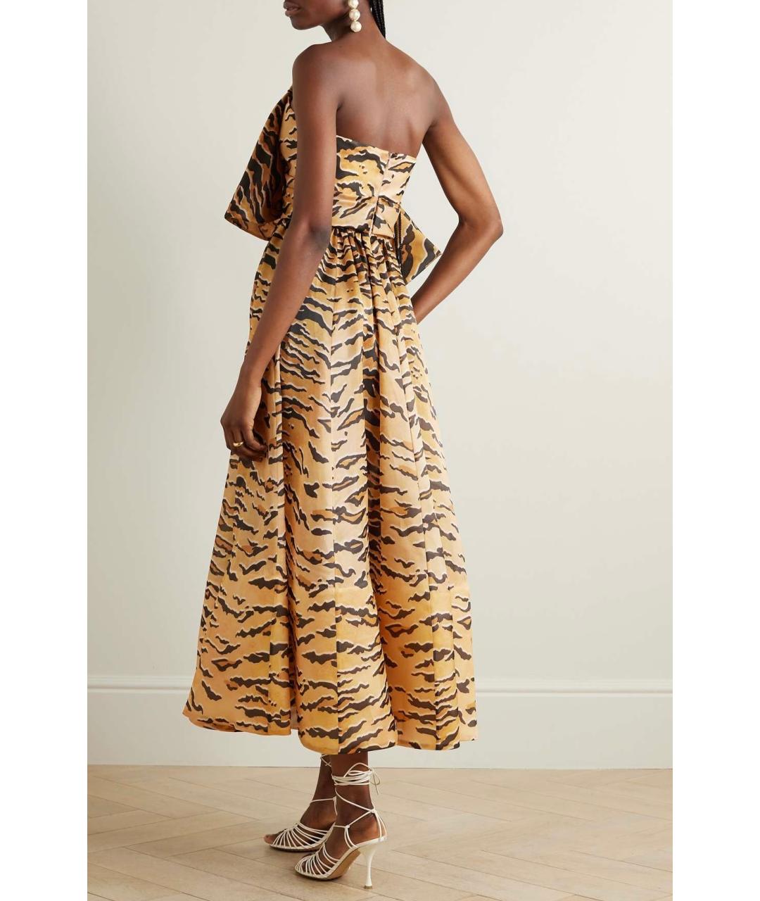 ZIMMERMANN Бежевое шелковое коктейльное платье, фото 5