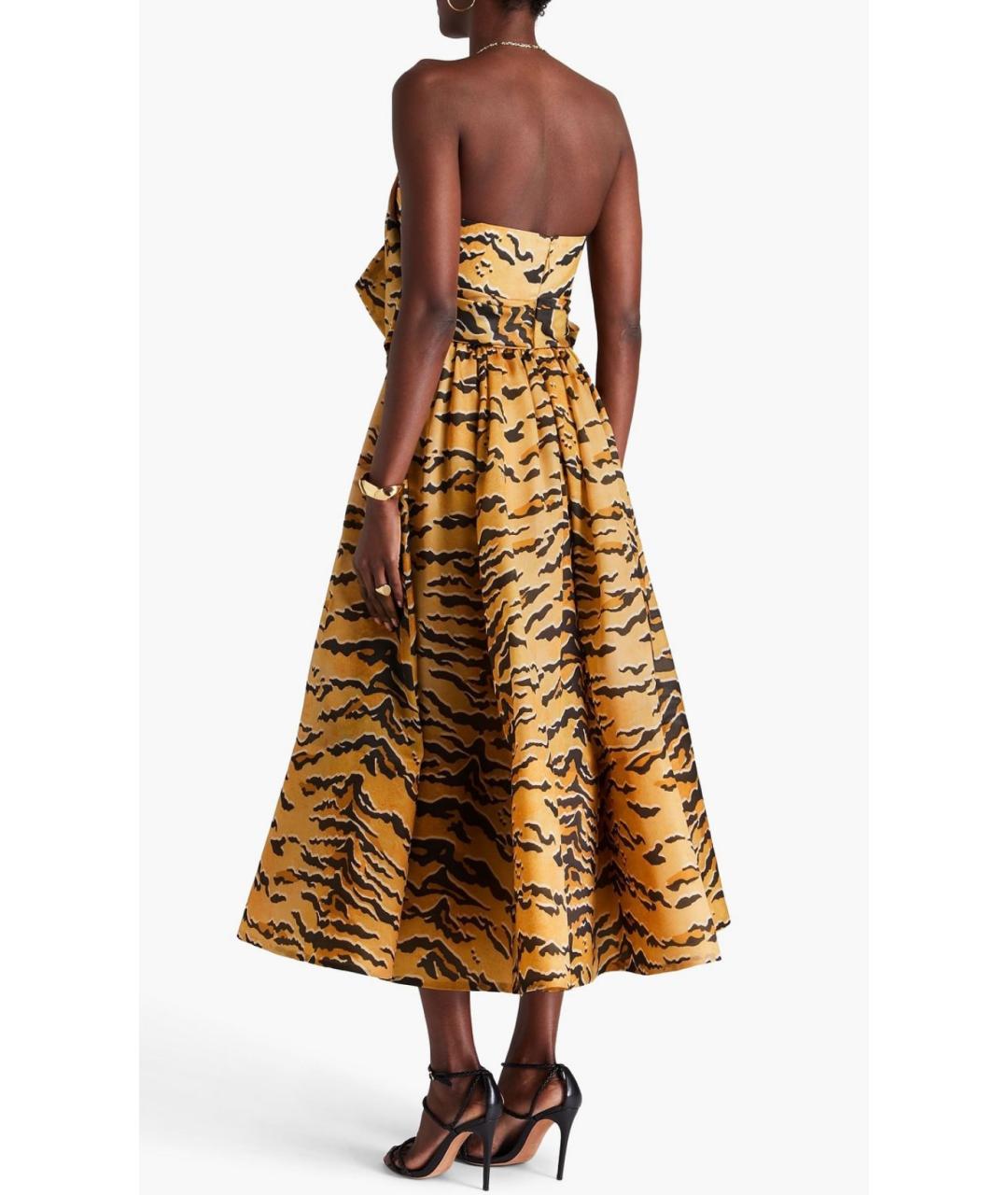 ZIMMERMANN Бежевое шелковое коктейльное платье, фото 3