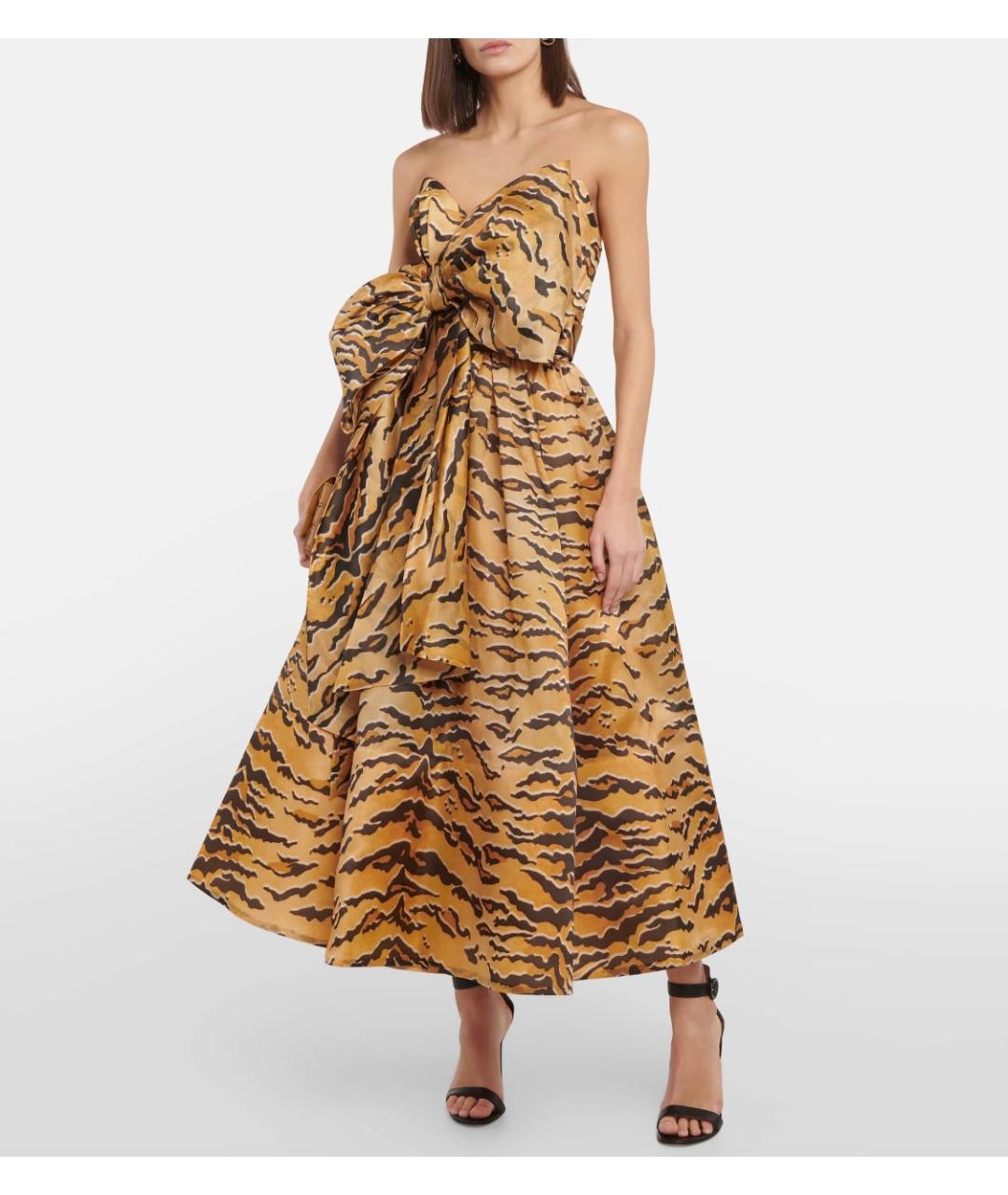 ZIMMERMANN Бежевое шелковое коктейльное платье, фото 6