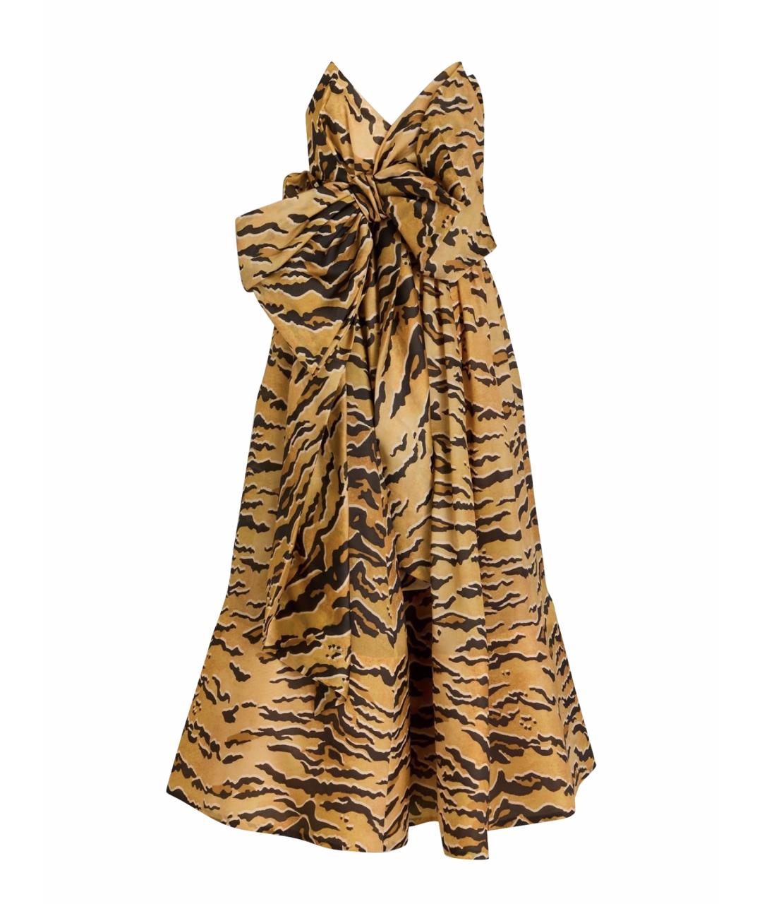 ZIMMERMANN Бежевое шелковое коктейльное платье, фото 1