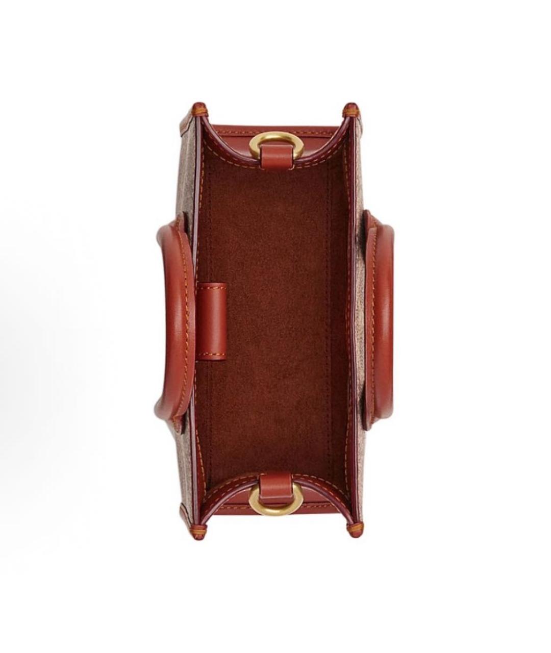 COACH Коричневая сумка тоут, фото 2