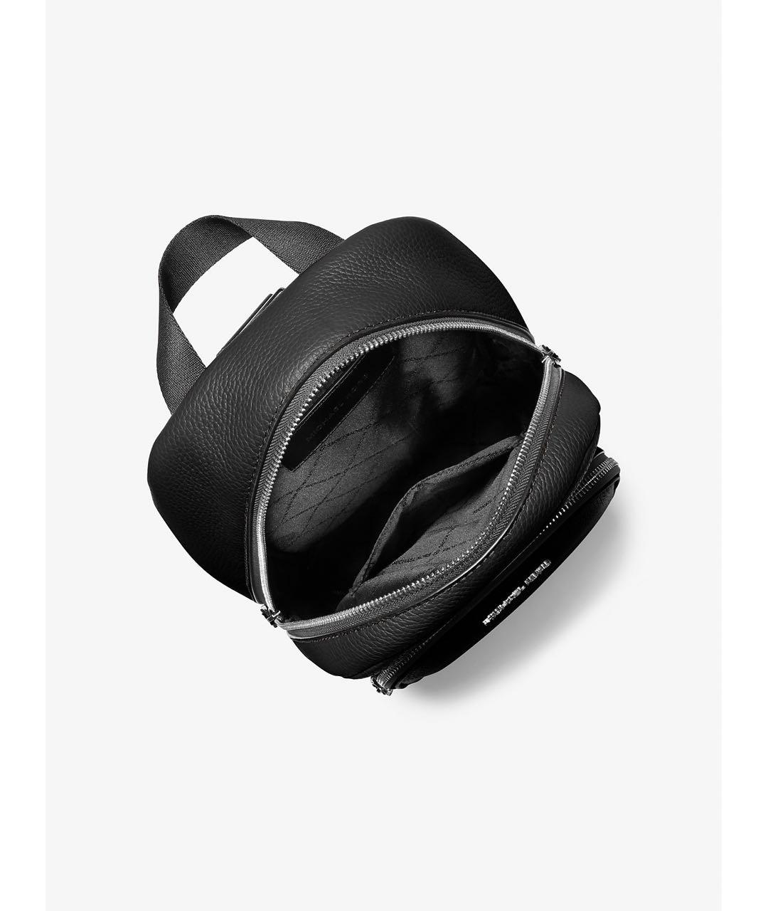 MICHAEL KORS Черная кожаная сумка на плечо, фото 2