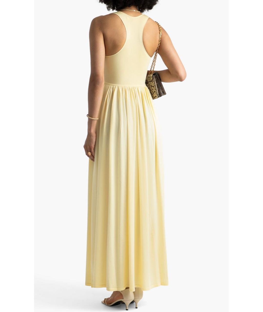 ZIMMERMANN Желтое вискозное коктейльное платье, фото 3